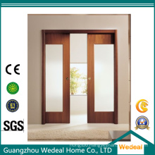 Glass Sliding Patio French Wooden Door for Room/Hotel/Project